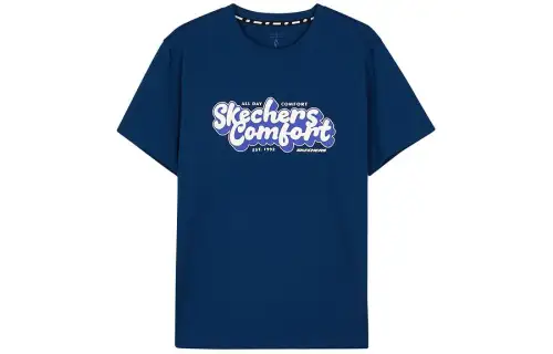 Skechers T Shirt Unisex Poseidon Blue