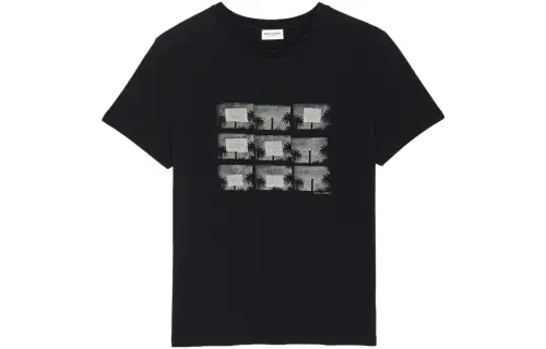 SAINT LAURENT SS23 T Shirt Men's Black