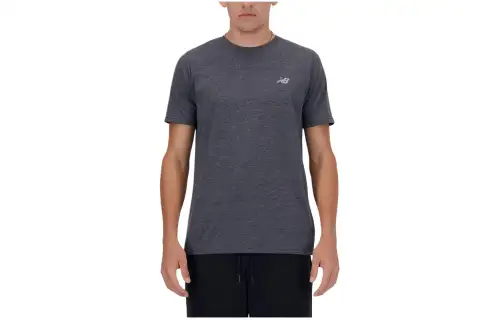 New Balance Heathertech Sport Essentials Heathertech T Shirt T Shirt Men's Black