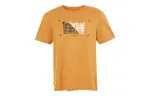 Timberland T Shirts Men's Yellow Crew Neck Moderate Straight Fit