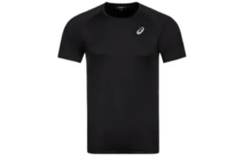 ASICS T-Shirts Men's Black Crew Neck Moderate Straight Fit