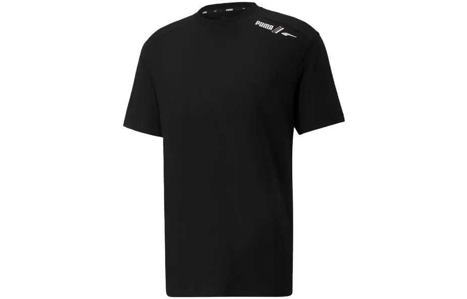 PUMA RUN ULTRAFORM T-Shirts Men's Black Crew Neck Moderate Straight Fit
