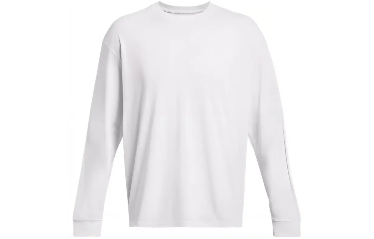 Under Armour SS24 Drop Shoulder Sleeve T Shirt Men's White