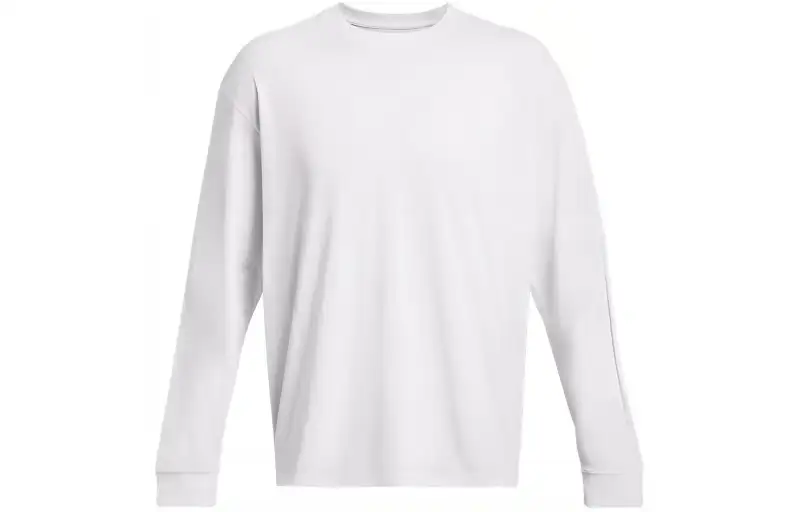 Under Armour SS24 Drop Shoulder Sleeve T Shirt Men's White
