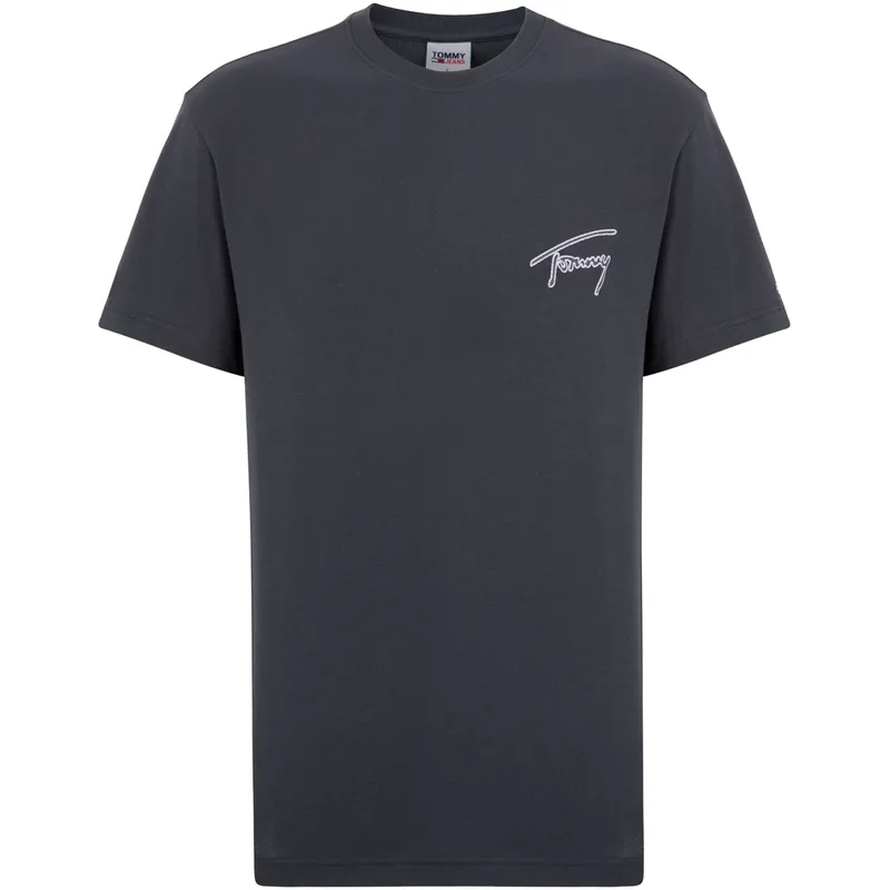 Tommy Hilfiger SS23 T Shirt Unisex Black Gray