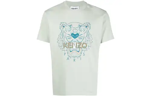 KENZO Classic Tiger Head T Shirt Men's Green
