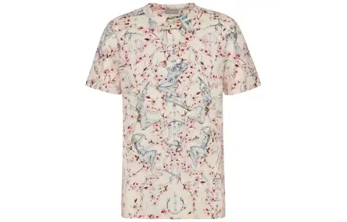 DIOR T Shirts Men's Multicolor Crew Neck Moderate Straight Fit