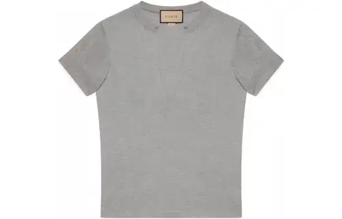 GUCCI Split Neck Short Sleeved T Shirt