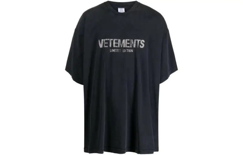 Vetements Limited Edition Crystal Logo T Shirt