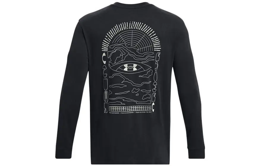 Under Armour Anywhere T-Shirts Men's Black Crew Neck Moderate Straight Fit