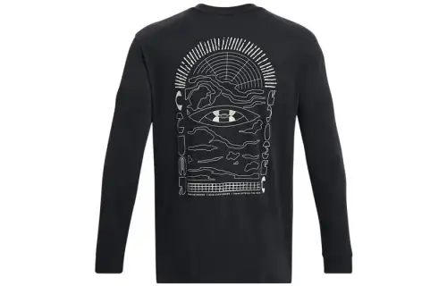 Under Armour Anywhere T Shirts Men's Black Crew Neck Moderate Straight Fit
