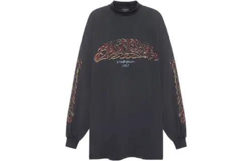 Balenciaga Pre Owned 2000s Graphic print Long sleeve T shirt