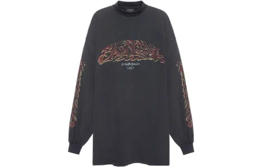 Balenciaga Pre Owned 2000s Graphic print Long sleeve T shirt