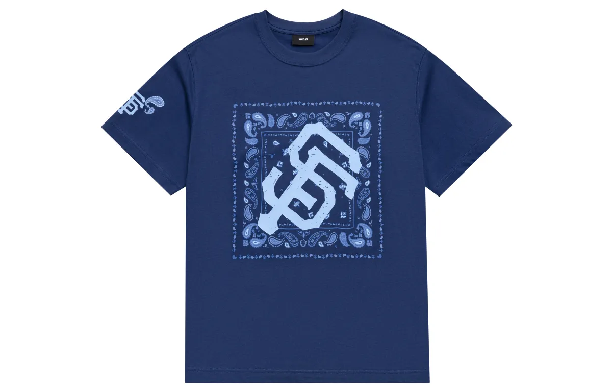 MLB Set-in Sleeve T-Shirt Unisex Navy Blue