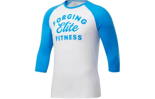 Reebok Rc Fef Raglan T Shirt Men's White & Blue