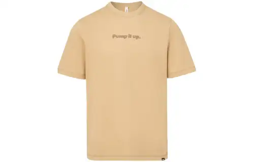 Reebok T Shirts Men's Khaki Crew Neck Moderate Straight Fit