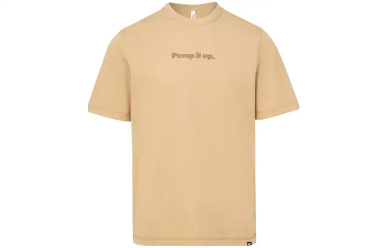 Reebok T Shirts Men's Khaki Crew Neck Moderate Straight Fit