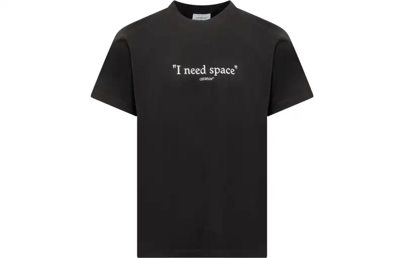 OFF WHITE Logo Printed Crewneck T Shirt