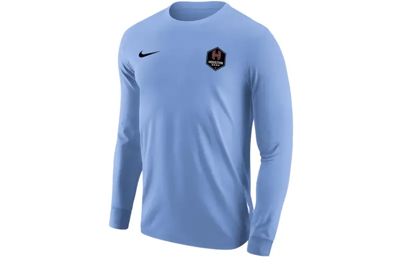 Nike T Shirts Men's Blue Crew Neck Moderate Straight Fit
