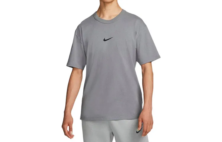 Nike Drop Shoulder Sleeve T-Shirt Men's Gray