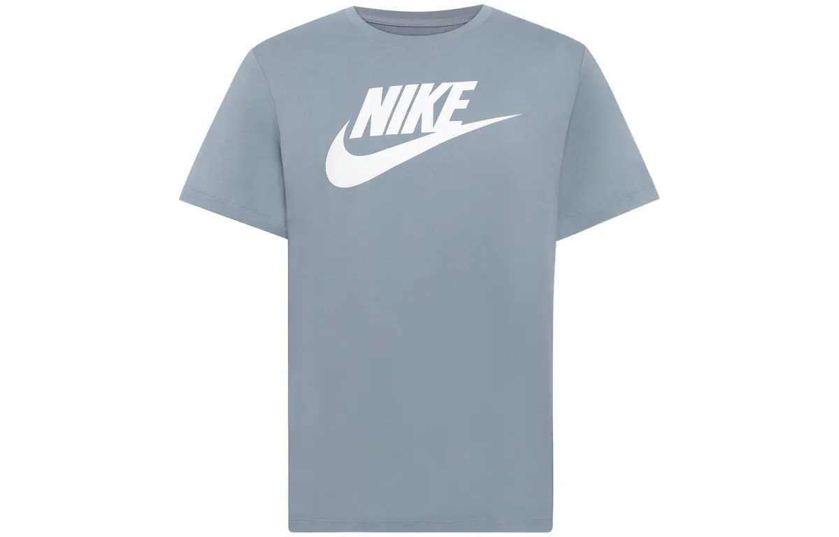 Nike T-Shirts Men's Sky Blue Crew Neck Moderate
