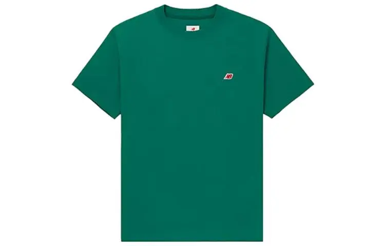 New Balance Made In USA Series T-Shirts Unisex Green Crew Neck Moderate Straight Fit