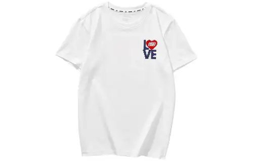 Skechers Basic Casual Collection T Shirts Unisex Crew Neck Moderate Straight Fit