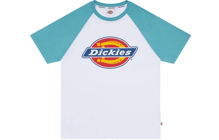 Dickies T Shirts Unisex Sky Blue Crew Neck Moderate Heavyweight