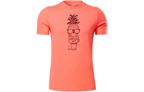 Reebok Chill Pineapple Ss Tee T Shirt Men's Orange