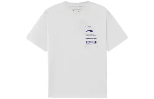 Li Ning Sports Fashion Collection T Shirt Unisex White