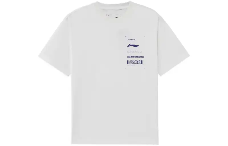 Li Ning Sports Fashion Collection T Shirt Unisex White