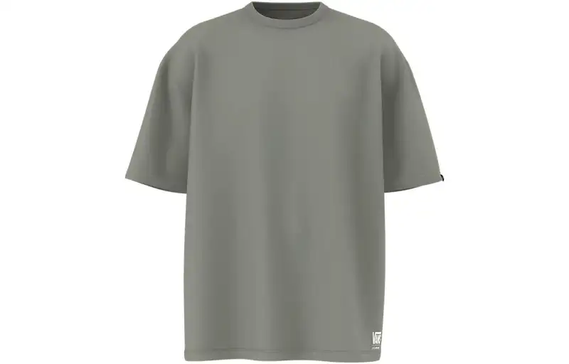 Vans MICHAEL FEBRUARY T Shirts Unisex Gray Crew Neck Moderate Straight Fit