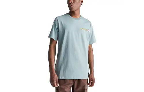 Converse T Shirts Men's Tidepool Gray Crew Neck Moderate Straight Fit
