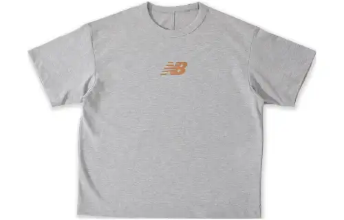 New Balance New Balance SS23 9BOX T Shirts Unisex Gray Crew Neck Moderate Straight Fit