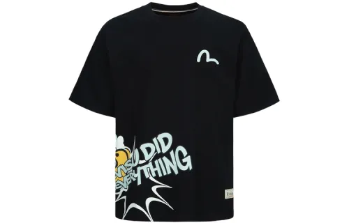 EVISU T Shirts Unisex Crew Neck Moderate Straight Fit