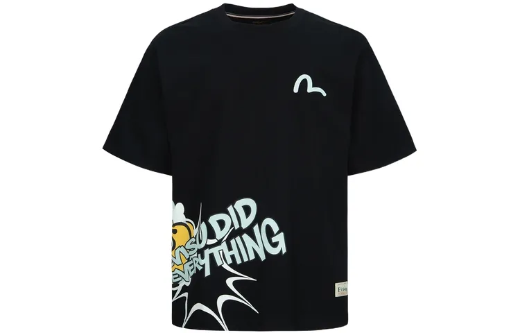 EVISU T Shirts Unisex Crew Neck Moderate Straight Fit