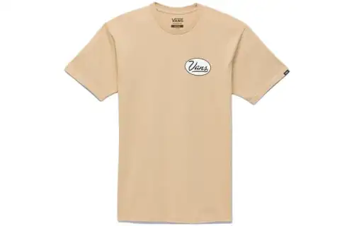 Vans TAOS T Shirts Unisex Brown Crew Neck Moderate Straight Fit