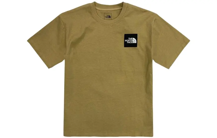 THE NORTH FACE Set in Sleeve T Shirt Men's Khaki Plaid