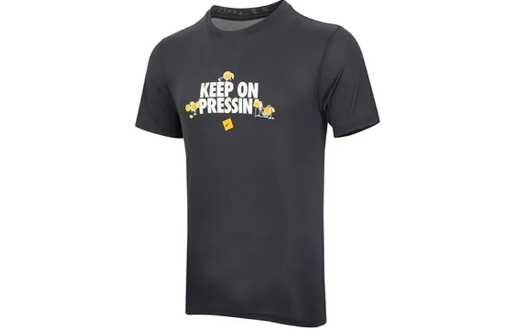 Nike T-Shirts Men's Black Crew Neck Moderate