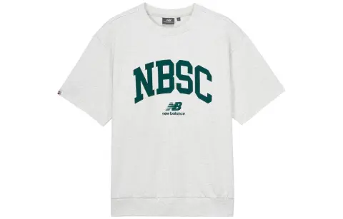 New Balance Retro Sports T-Shirts Men's Gray Crew Neck Moderate