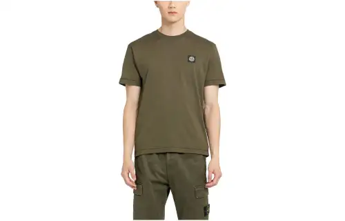 Stone Island Compass-patch cotton T-shirt