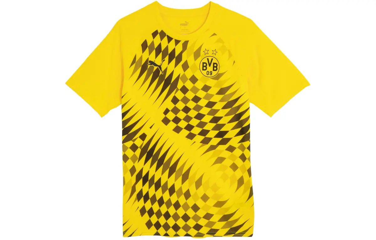 PUMA Borussia Dortmund T Shirt Men's Electronic Yellow Black