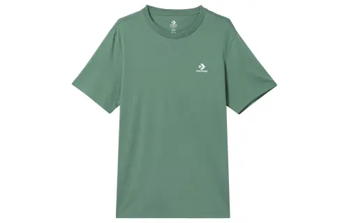 Converse T Shirts Unisex Green Crew Neck Moderate Straight Fit