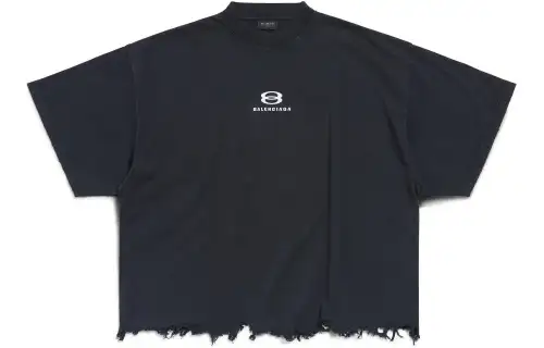 Balenciaga FW23 T Shirt Loose Fit Unisex Black