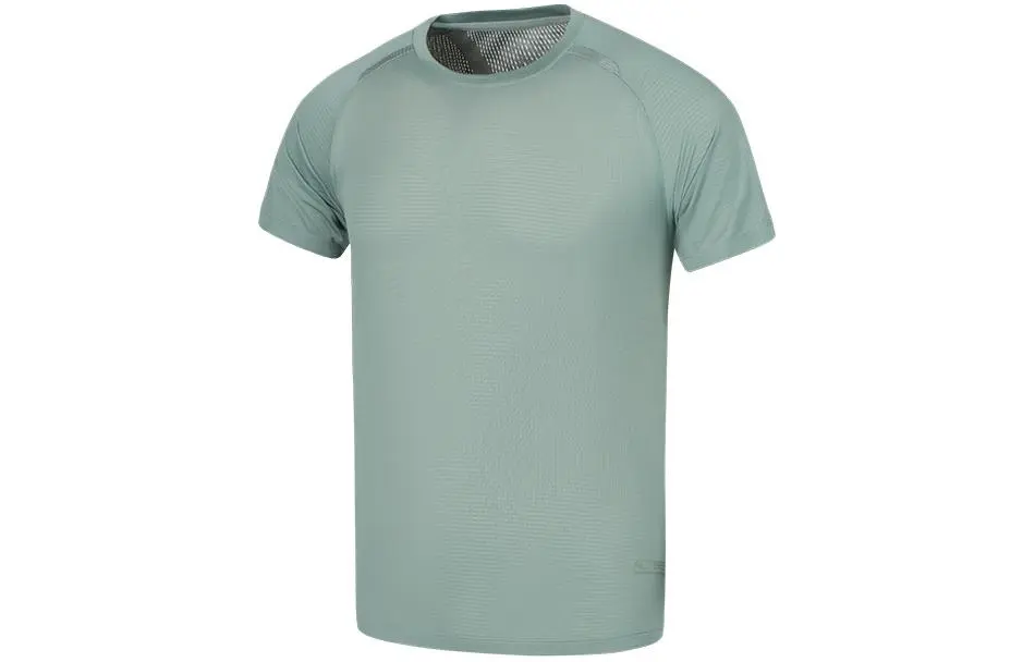 ASICS T Shirt Men's Light Gray Green