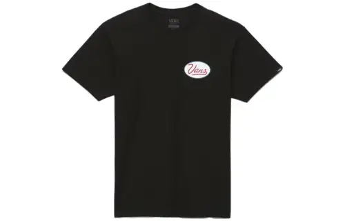 Vans T Shirts Men's Black Crew Neck Moderate