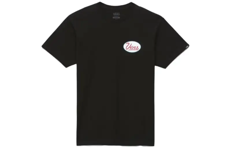 Vans T Shirts Men's Black Crew Neck Moderate