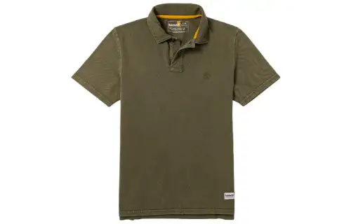 Timberland T Shirts Men's Army Green Moderate Straight Fit