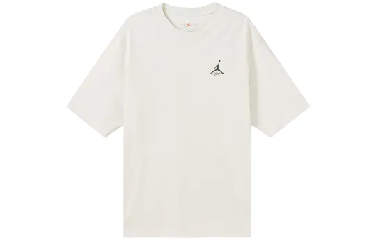 Jordan Drop Shoulder Sleeve T-Shirt Men's White