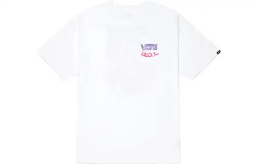 Vans Set in Sleeve T Shirt Unisex White